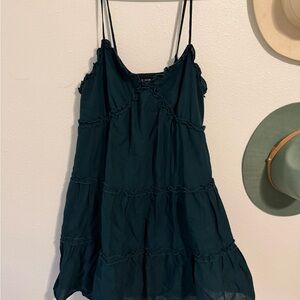 Elegant Teal Mini Dress